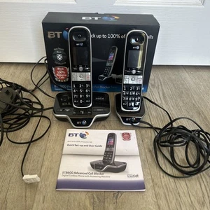 BT 8600 Twin Digital Cordless Telephone Answer Machine Nuisance Call Block - Photo 1/10
