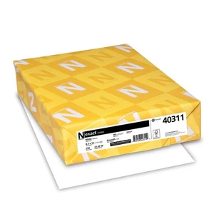 Paper 40311 Exact Index Card Stock, 90lb, 94 Bright, 8 1/2 x 11, White, 250 S... - Picture 1 of 5