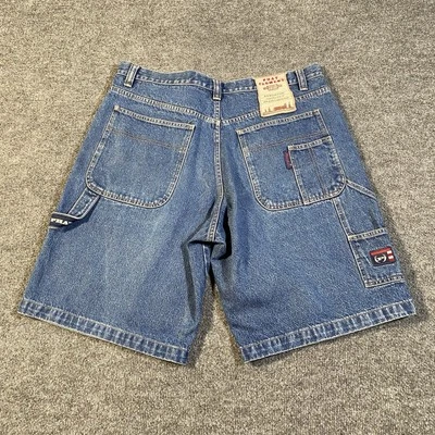 Pantalones Cortos De Colección Años 90 Phat Farm Carpintero Jean Para Hombres Talla 36 Sueltos Pierna Ancha Rap Patinador Foto 1 de 4