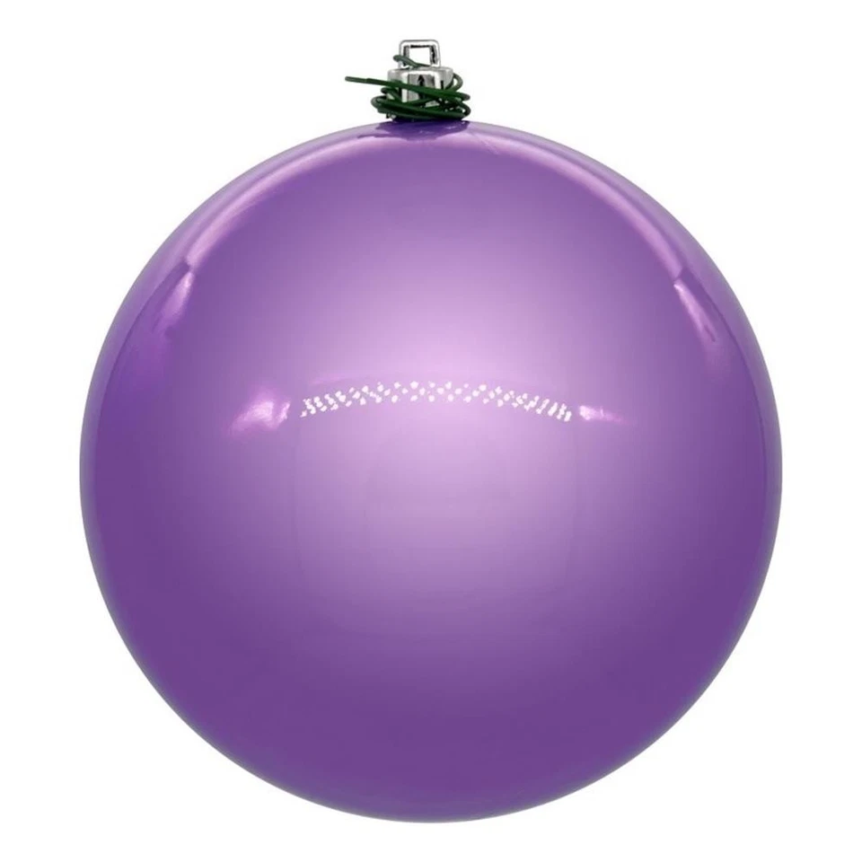 Vickerman 10" Traditional Plastic Ball Ornament in Lavender Pearl - Изображение 1 из 1