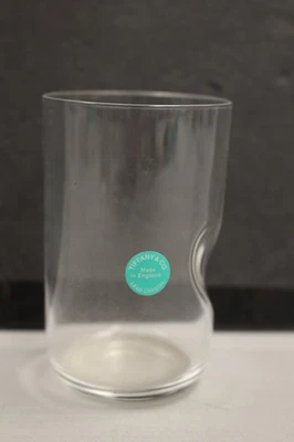Vaso de jugo con huella digital Tiffany & Co cristal de plomo Elsa Peretti con caja original Foto 1 de 4