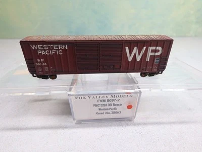 Fox Valley Models #8097-2 N Scale FMC 5283 DD Box Car WP #38063 Weathered READ - Image 1 of 4