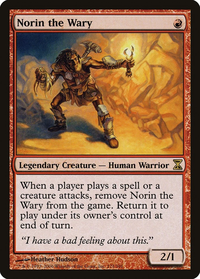Norin the Wary Time Spiral HEAVILY PLD Red Rare MAGIC GATHERING CARD ABUGames - Image 1 of 1