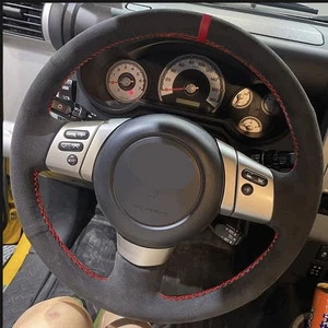 Red strip Steering Wheel Suede Leather Cover For Toyota FJ Cruiser 2007-2021 - Picture 1 of 7