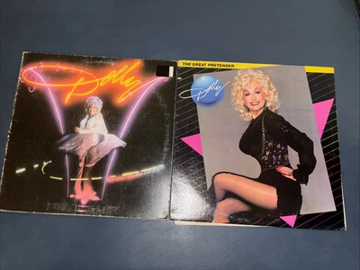 Vintage DOLLY PARTON VINYL LP’s 1979/84 Dolly Lot Of Two-Great Balls +Pretender Foto 1 de 4