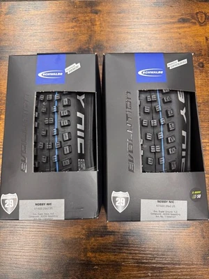 Par de neumáticos plegables para MTB Schwalbe Nobby Nic Evolution Addix Speedgrip TLE 29x2,25 - Imagen 1 de 3
