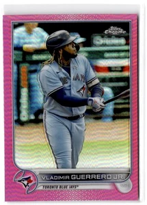 2022 Topps Chrome Vladimir Guerrero Jr. #81 Pink Refractor Toronto Blue Jays - Picture 1 of 2