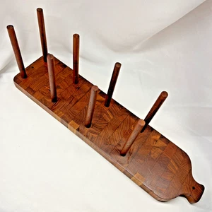 Ernest Sohn ETCO cremagliera teak 4 taglieri cinghie cravatte vintage MCM danese moderno - Foto 1 di 18