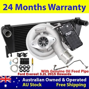 Billet Turbo+Intercooler+Genuine Oil Feed Pipe For Ford Everest 3.2L 2015- - Picture 1 of 11