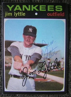 1971 Topps Baseball Card #234 - New York Yankees Jim Lyttle Autographed Card  - Image 1 of 2