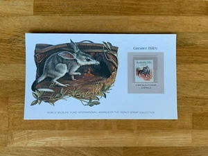 AUSTRALIA 1981 CARD WWF MNH BANDICOOT GREATER BILBY - Picture 1 of 2