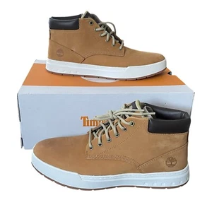 Timberland Men's Maple Grove Chukka Wheat Nubuck Boots | Size 9.5 - Picture 1 of 7