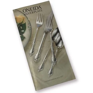 Folleto volante Oneida Community con patrones plateados - Imagen 1 de 3
