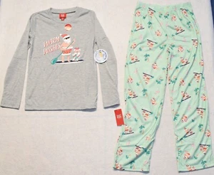 Family PJs Kids XL 14/16 Warm Wishes Santa Christmas Pajama Set - Picture 1 of 14