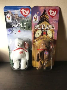 TY Maple And Britannia The Bear Beanie Baby McDonalds - Bild 1 von 8