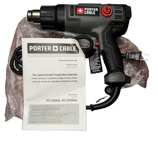 PORTER CABLE PC1500HG CORDED HEAT GUN (l) Very Good