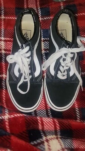 Größe 5,5 Herren, 7 Damen Vans Old Skool Erwachsene schwarz weiß - Bild 1 von 9
