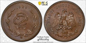 1928 Mo Mexico 2 Centavos PCGS MS64BN - Picture 1 of 2
