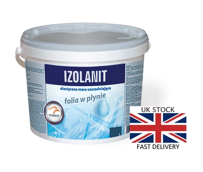 1.5kg-30kg IZOLANIT Waterproof Tanking Membrane Liquid Foil Wet Shower Bath Room - Image 1 of 4
