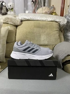 Adidas Galaxy 6 grau weiß Laufen Turnschuhe Schuhe neu im Karton Größe 7,5 UK Herren GW4140 - Bild 1 von 20