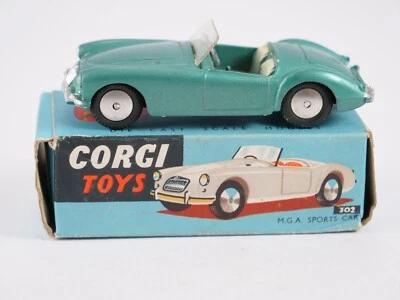 Corgi Spielzeug Nr°302 Mga SPORTS Car IN Schachtel 1/43 - Bild 1 von 4