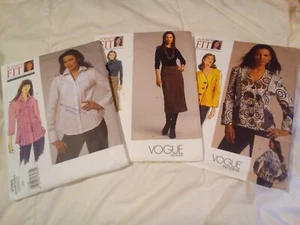 Vogue Sewing Patterns Today's Fit By Sandra Betzina Lot of 3 Uncut OSZ - Picture 1 of 6
