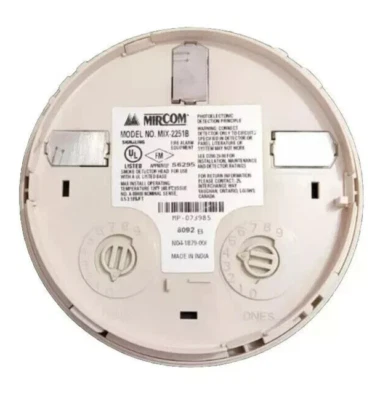 MIRCOM MIX-2251B PHOTOELECTRIC Smoke Detector New - Image 1 of 2