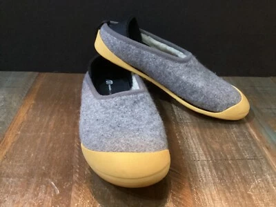 Mujer Mahabis Clásico Curve Zapatos Zapatillas Amarillo Claro Gris Lana talla 37/7 Foto 1 de 4
