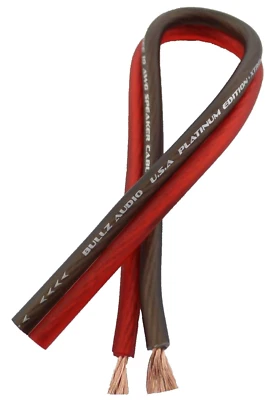 BULLZ AUDIO 25 FT 14 Gauge Professional Gauge Speaker Wire / Cable Car Home Audio AWG MARINE