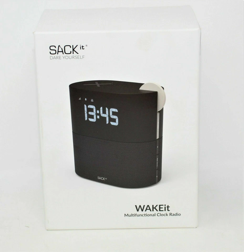 BRAND NEW BOXED SACKit - WAKEit Clock Radio Pearl - Image 1 of 1