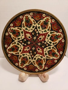 Placa de pared de bronce esmaltada de mosaico griego bizantino cloisonné de colección 11 - Imagen 1 de 7