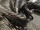 MICRO OMBRE' SEQUINED NETTING~LT.GOLD/PEWTER/BLACK~12'X25'~FASHION DOLLS