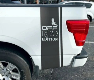 4x4 Off Road Edition Truck Decals Eagle Vinyl Graphics Rear Bed Stripes x2 Rally - Picture 1 of 9