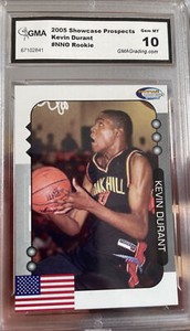 2005 Showcase Prospects Rookie Kevin Durant #NNO Gem Mint 10 XRC HOF Suns