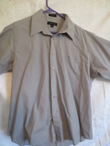 Men's Modern Elements Size 17 (XL) Gray Short sleeve shirt - Picture 1 of 6