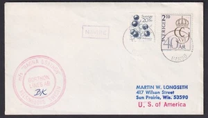 SWEDEN: (14838) PAQUEBOT CANCEL/COVER 1968 - Picture 1 of 2