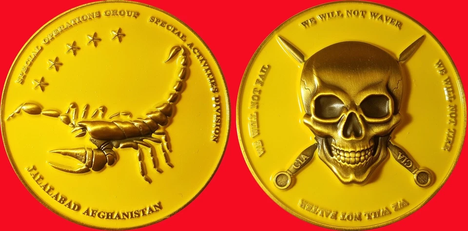 CIA SPECIAL OPERATIONS GROUP JALALABAD AFGHANISTAN  CHALLENGE COIN 2" 42 - Image 1 of 3