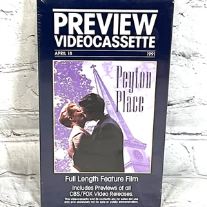Peyton Place Lana Turner Lloyd Nolan VHS 1991 Screener CBS Fox Watermark New - Imagen 1 de 5