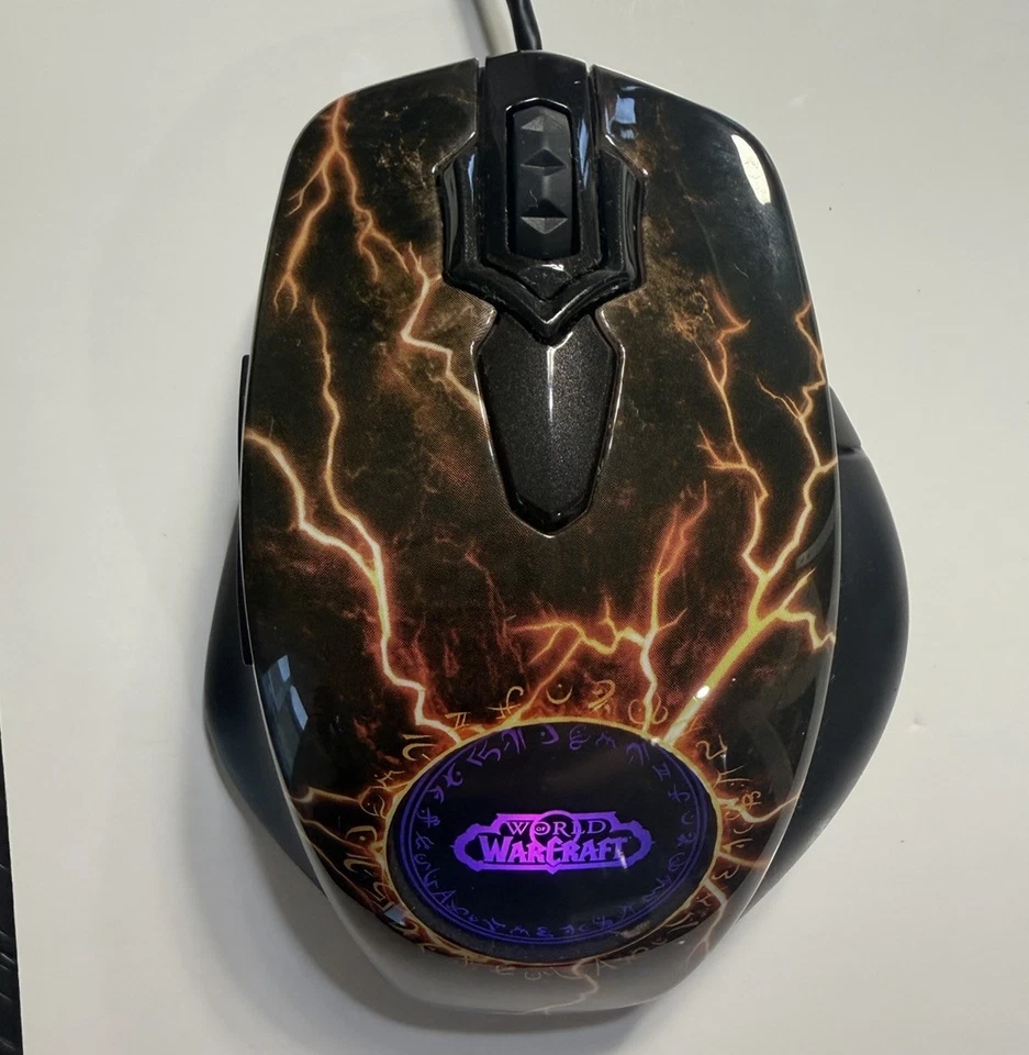 Mouse para juegos World of Warcraft WOW MMO edición legendaria serie acero Foto 1 de 3