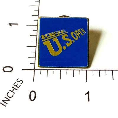 Vintage US Open Tennis Pin CBS Sports Logo Lapel Hat Jacket Pin Blue - Image 1 of 3
