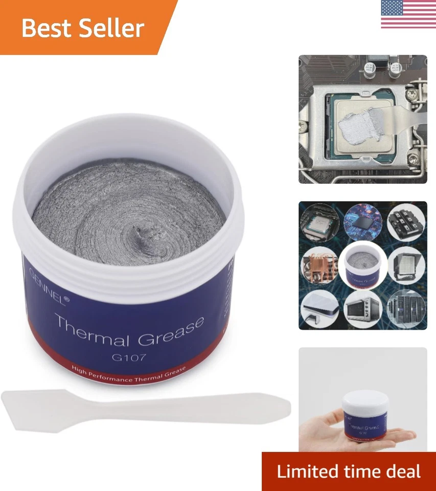 100gram Silver Silicone Thermal Conductive Compound Grease Paste for GPU CPU IC