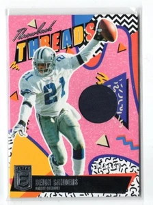 2025 Donruss Elite Deion Sanders Throwback Threads JERSEY RELIC 18/499 COWBOYS - Picture 1 of 1