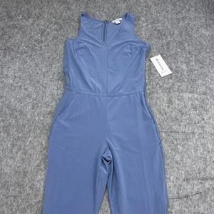 Tuta donna Athleta Brooklyn 6 blu peso piuma elasticizzata senza maniche tasche - Foto 1 di 23