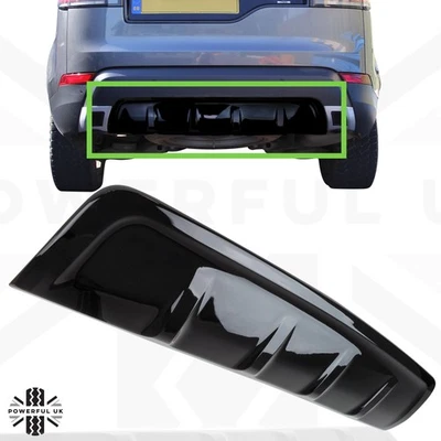 POWERFUL UK LTD Rear bumper tow eye cover in Black for Discovery 5 HSE dynamic style diffuser