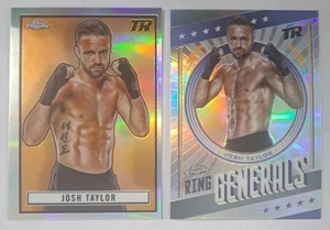 2 LOTE 2024 Topps Cromo Boxeo JOSH TAYLOR Ringside & Ring Generals Refractor SP - Imagen 1 de 3