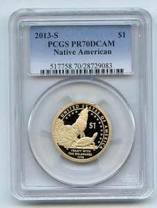 2013 S $1 Sacagawea Dollar PCGS PR70DCAM - Picture 1 of 1