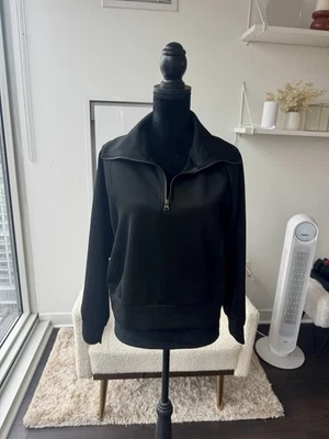 Avia Black Quarter Zip Long Sleeve Pullover Size XL - Image 1 of 4