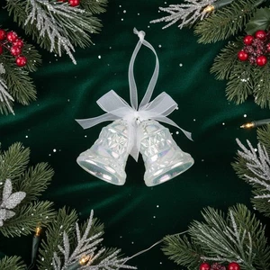 Christbaumschmuck Acryl bunte Glocken Ornamente Schneeflocke hängend - Bild 1 von 8