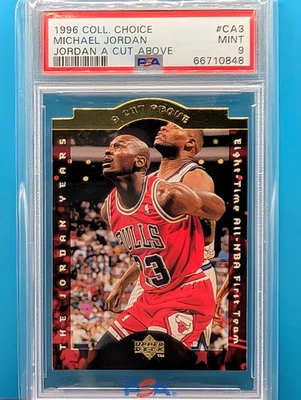1996-97 UD коллекционный выбор вырез выше CA3 Майкл Джордан PSA 9🥳 доставка бесплатно - Изображение 1 из 2