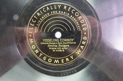 Jimmie Rodgers - MONTGOMERY WARD M-4058 - Yodeling Cowboy - Imagem 1 de 4